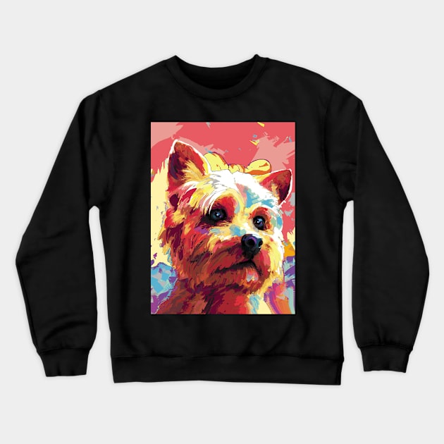 Yorkshire terrier Crewneck Sweatshirt by mailsoncello